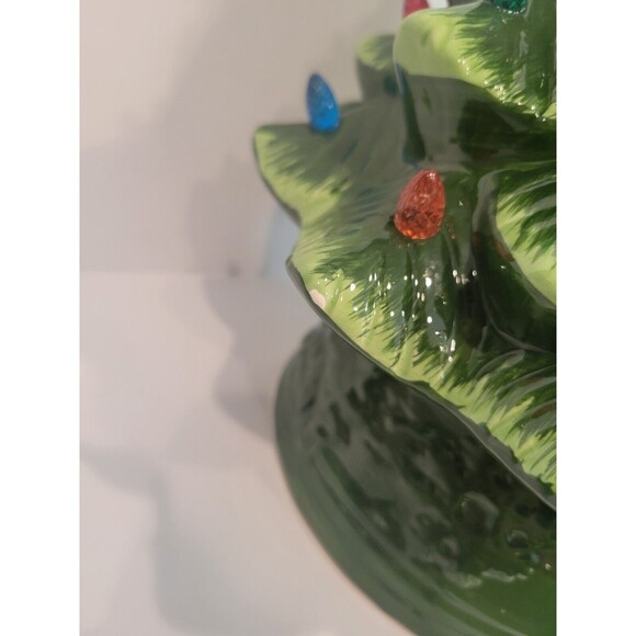 Mr. Christmas 16" Animated Ceramic Nostalgic Christmas Tree Rotating Black Santa - Picture 15 of 15